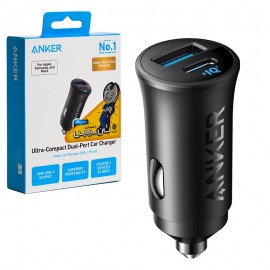 شارژر فندکی 30 وات 2 پورت انکر (ANKER) مدل A2741 گارانتی آسان سرویس