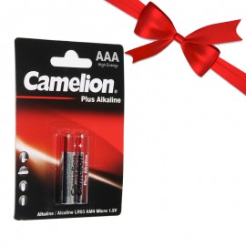 بسته 1+11 باتری نیم قلمی کملیون (Camelion) مدل Plus Alkaline (کارتی 2 تایی) (یک عدد هدیه)