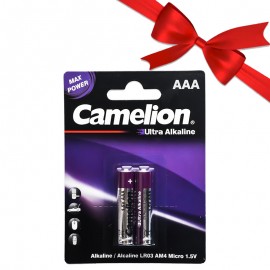بسته 1+11 باتری نیم قلمی کملیون (Camelion) مدل Ultra Alkaline LR03 AAA (2 تایی) (یک عدد هدیه)