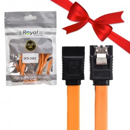 بسته 1+10 کابل ساتا (SATA) رویال (Royal) طول 0.3 متر (یک عدد هدیه)