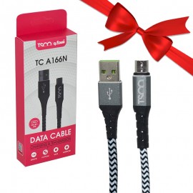 بسته 1+10 کابل اندروید کنفی طول 1 متر تسکو (TSCO) مدل TC A 166N (یک عدد هدیه)