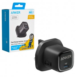 کلگی شارژر 25 وات سه شاخه اروپایی انکر (ANKER) مدل A2656 گارانتی آسان سرویس