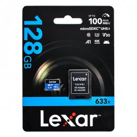 رم موبایل و دوربین لکسار (LeXar) مدل 128GB MicroSDXC 633X 100MB/S خشاب دار