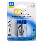 باتری قلمی سان شاین (Sun Shine) مدل R6 Super Heavy Duty 1.5V AA (کارتی 2 تایی)