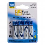 باتری قلمی سان شاین (Sun Shine) مدل R6 Super Heavy Duty 1.5V AA (کارتی 4 تایی)