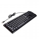 کیبورد گیمینگ سیم دار بک لایت RGB دی نت (D-net) مدل DT-997