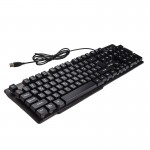 کیبورد گیمینگ سیم دار بک لایت RGB دی نت (D-net) مدل DT-996