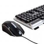 کیبورد و موس گیمینگ سیم دار بک لایت RGB جرتک (JERTECH) مدل KM170