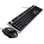 کیبورد و موس گیمینگ سیم دار بک لایت RGB جرتک (JERTECH) مدل KM170