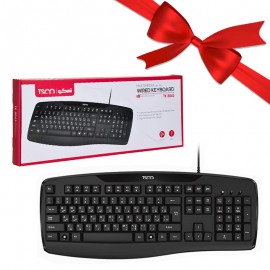 بسته 1+10 کیبورد سیم دار تسکو (TSCO) مدل TK 8043 (یک عدد هدیه)