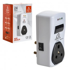 محافظ سه شاخه کولر گازی 40 آمپر دیجیتال امگا (OMEGA) مدل S55000 MK