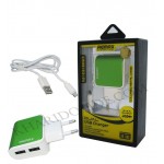 شارژر USB دو پورت Remax مدل RX-D09 آبی