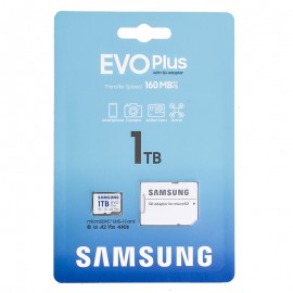 رم موبایل و دوربین سامسونگ (SAMSUNG) مدل 1TB MicroSDXC EVO Plus 160MB/s خشاب دار گارانتی سورین