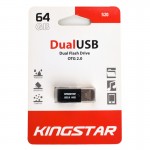 فلش KingStar مدل 64GB DuaLUSB S20