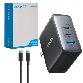 شارژر دیواری 100 وات 3 پورت + کابل تایپ سی به تایپ سی (Type-C To Type-C) انکر (ANKER) مدل B2145 گارانتی خرید عمده