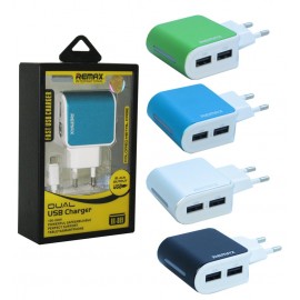 شارژر USB دو پورت ریمکس (Remax) مدل RX-D09 رنگی