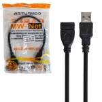 کابل افزایش طول USB 2.0 ام دبلیو نت (MW-Net) طول 0.3 متر