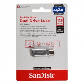 فلش سن دیسک (SanDisk) مدل 128GB Dual Drive Luxe USB3.2 Type-C گارانتی متین