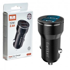 شارژر فندکی 12 وات دو پورت ارلدام (Earldom) مدل ES-CC19