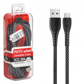 کابل تایپ سی (Type-C) کنفی تسکو (TSCO) طول 1 متر مدل TC C206