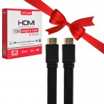 بسته 1+4 کابل HDMI فلت تسکو (TSCO) طول 10 متر مدل TC 76 (یک عدد هدیه)