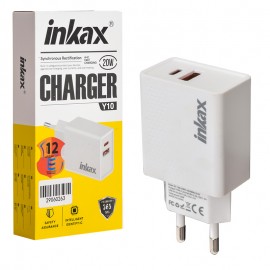 کلگی شارژر 20 وات 2 پورت اینکاکس (inkax) مدل Y10