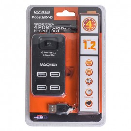 هاب 4 پورت USB مچر (MACHER) مدل MR-143