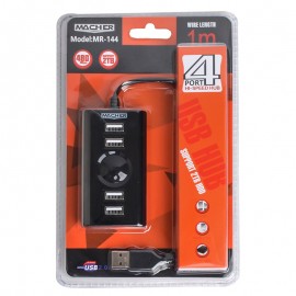 هاب 4 پورت USB مچر (MACHER) مدل MR-144