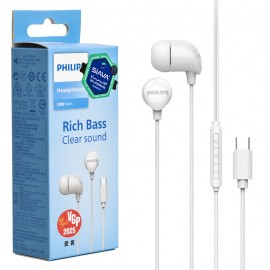 هندزفری تایپ سی فیلیپس (PHILIPS) اورجینال مدل TAE2146WT/BK 2000Series