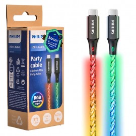 کابل تایپ سی به تایپ سی (Type-C To Type-C) فیلیپس (PHILIPS) اورجینال طول 1 متر مدل DLC5130C