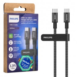 کابل تایپ سی به تایپ سی (Type-C To Type-C) فیلیپس (PHILIPS) اورجینال طول 1 متر مدل DLC7030C