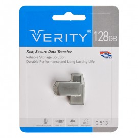 فلش دوسر (Type-C & Type-A) وریتی (VERITY) مدل 128GB O 513 USB 3.2 TYPE-C OTG گارانتی آسان سرویس