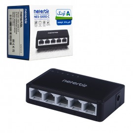 سوئیچ شبکه 5 پورت نتربیت (NeterBit) مدل NES-1005E-C گارانتی آونگ