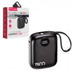 پاوربانک + دو کابل همراه تسکو (TSCO) مدل TP 1007 ظرفیت 10000mAh