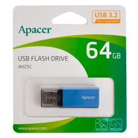 فلش اپیسر (Apacer) مدل 64GB USB 3.2 AH25C گارانتی آسان سرویس