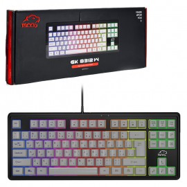 مینی کیبورد گیمینگ سیم دار بک لایت RGB تسکو (TSCO) مدل GK 8312 W