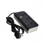 رابط و چندراهی برق 3 خانه + چهار پورت USB ارلدام (Earldom) مدل ES-SC02