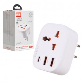 تبدیل برق + کلگی شارژر 12 وات سه پورت 4IN1 ارلدام (Earldom) مدل ES-SC16
