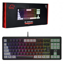 مینی کیبورد گیمینگ سیم دار بک لایت RGB تسکو (TSCO) مدل GK 8312 BW