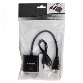 کابل تبدیل HDMI به VGA + کابل صدا (AUX) ایکس نوا (X-NOVA) مدل X860