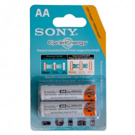 باتری قلمی شارژی سونی (SONY) مدل CycleEnergy NH-AA AA 1.2V 4600mAh (کارتی 2 تایی)