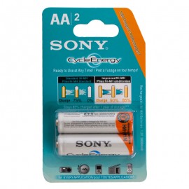 باتری قلمی شارژی سونی (SONY) مدل CycleEnergy NH-AA|2 AA 1.2V 3000mAh (کارتی 2 تایی)