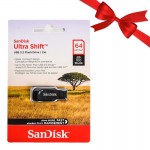 بسته 2+25 فلش سن دیسک (SanDisk) مدل 64GB Ultra Shift USB3.2 گارانتی سورین (دو عدد هدیه)