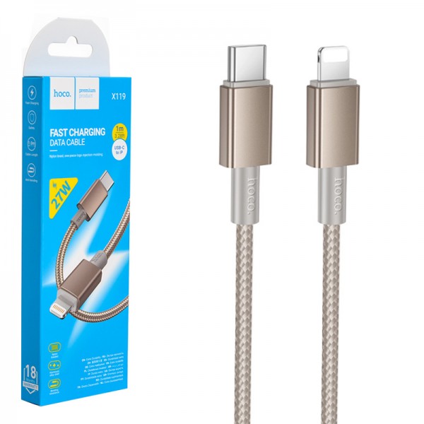 پخش عمده کابل تایپ سی به آیفون (Type-C To Lightning) هوکو (hoco) طول 1 متر مدل  X119