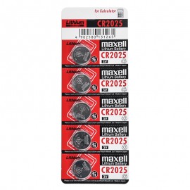 باتری سکه ای مکسل (maxell) مدل CR2025 3V (کارتی 5 تایی)