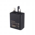 شارژر دیواری 45 وات سه شاخه اروپایی + کابل تایپ سی به تایپ سی سامسونگ (Samsung) مدل EP-T4511XBEGAE گارانتی گیشا