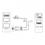 تبدیل HDMI به VGA اورجینال برق خور با پورت AUX مدل OT-7557