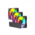 بسته 3 عددی فن کیس گیمینگ + هاب کنترل مرکزی تسکو (TSCO) مدل GFAN 300 SKADI STORM