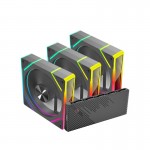 بسته 3 عددی فن کیس گیمینگ + هاب کنترل مرکزی تسکو (TSCO) مدل GFAN 310 SKADI LUMINA