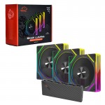 بسته 3 عددی فن کیس گیمینگ + هاب کنترل مرکزی تسکو (TSCO) مدل GFAN 310 SKADI LUMINA
